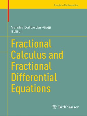 cover image of Fractional Calculus and Fractional Differential Equations